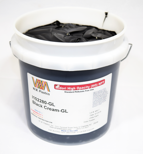 Black Cream Ink WM Plastics
