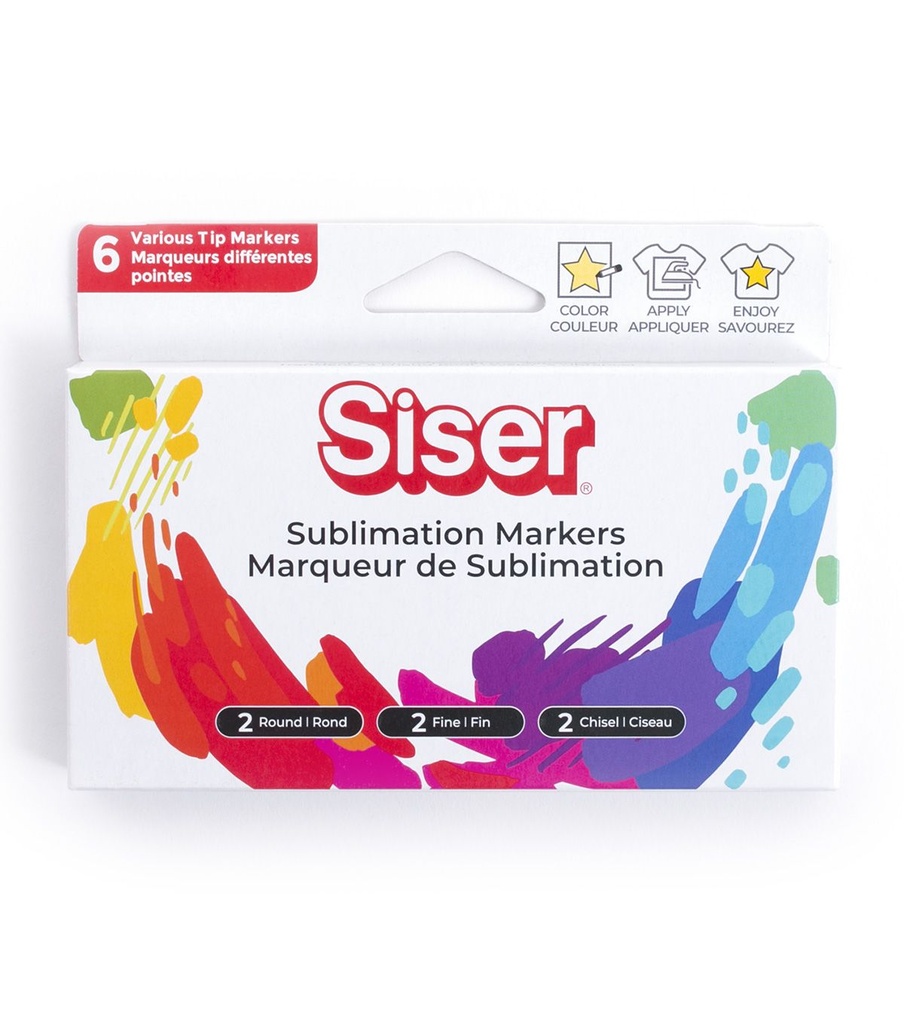 Siser Sublimation Markers 6-Pack