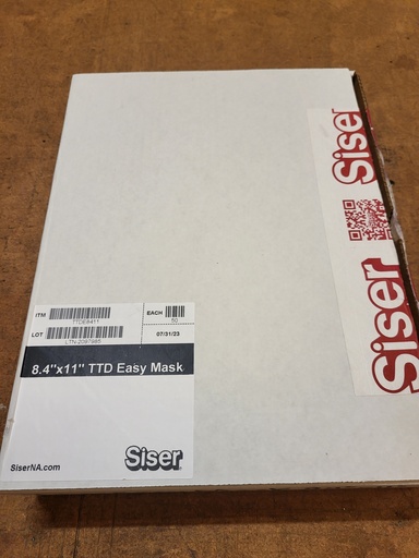 [TTDE8411] TTD Easy Mask Sheets Siser 8.4x11