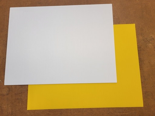Corrugated Plastic Blanks 18"x24"x4mm