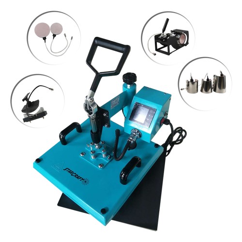 StarCraft 15″ x 15″ 8-in-1 Swing Away Heat Press – Turquoise